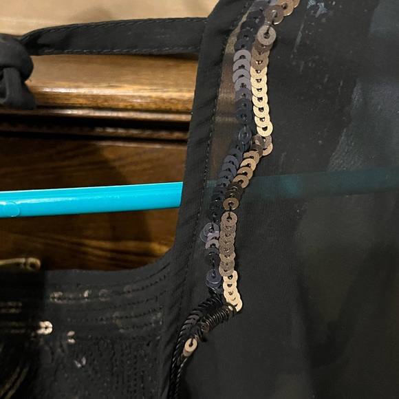 DECREE sequin-blouses, see through, silver, gold, and copper colored sequin. - Picture 4 of 6